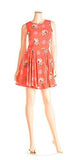 Fit & Flare FloralPrint Dress XxSmall, Hibiscus Bloom