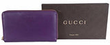 Leather Zip Wallet Margeaux Calf Royal Grape Purple 321117 X Large