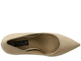 Trix Nude Kid Suede/Baby Calf High Heels
