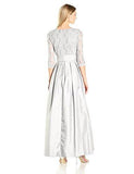 Ballgown With Lace Bodice, Gray, 8