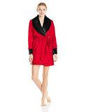 Betsey Johnson Glamour Printed Faux Fur Robe, Ski Patrol, XSmall