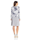 Jessica Howard Petite Tucked Front Jacket Dress, Gray, 14P
