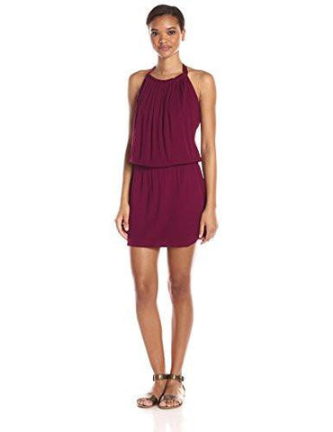 Katella Halter Dress, Berry, Small