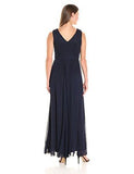 Basketweave Gown, Navy, 14