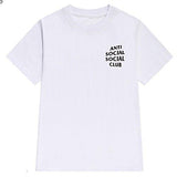 Pxmoda Hip Hop Fashion Anti Social Club T Shirt