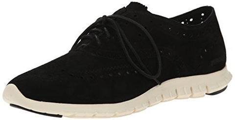 Zerogrand Wing Ox Oxford Black Suede 8 B Us