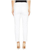 Alina Skinny Ankle Jeans With Frayed Hem, Optic White, 10