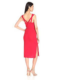 Strap Detail Column Dress Cardinal Feather 4