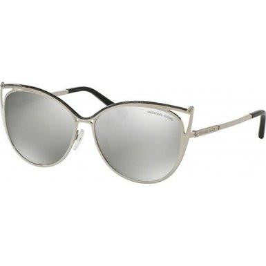 Michael Kors Ina Mk1020 56Mm Gray Marblesilver Tonesilver Mirror Sunglasses
