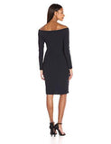 Eliza J Off The Shoulder Sheath, Navy, 14