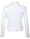 Rubyk Classic Long Sleeve Cropped Denim Jacket With Pockets