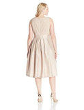 Jessica Howard Plus Size 2 Piece Jacket And Dress Set, Beige, 20W