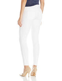 True Religion Halle Mid Rise Super Skinny Crop Jean, Optic White Patch/Destroy, 27