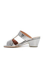 Rachel Comey Cheekie Mules, Galina Foil, 7 Bm Us