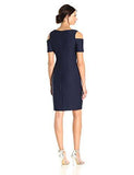 Elbow Sleeve Cold Shoulder, Navy, 16
