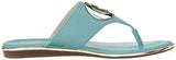 Gia Leather Flipflop Turquoise 8 M Us
