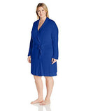 Plus Size Short Robe Cobalt 1X