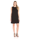 Lark & Ro Sleeveless Scallop Aline Dress Noir Medium