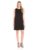 Lark & Ro Sleeveless Scallop Aline Dress Noir Medium