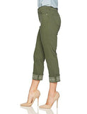 Dayla Wide Cuff Capri Jeans, TopiaryEmbroidered, 8