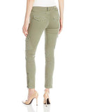 True Religion Halle Mid Rise Super Skinny Crop Cargo Jean, Burnt Olive, 26