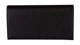 Leather Continental Flap Wallet 346058 1000 Black
