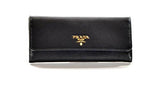 Prada Vitello Move Long Flap Wallet 1Mh132 Nero Black
