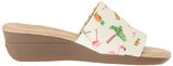 Florida Wedge Sandal Bone Combo 75 M Us