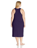 Plus Size Racerback Nightgown Raisin 1X