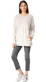 Hudson Raglan Sweatshirt, Gray, Medium
