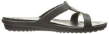 Crocs Sanrah Beveled Circle Sandal Blackblack 8 M Us