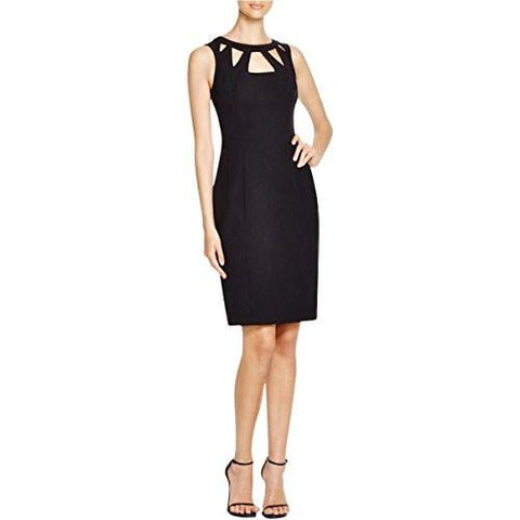 S Ponte CutOut Wear To Work Dress Black 4