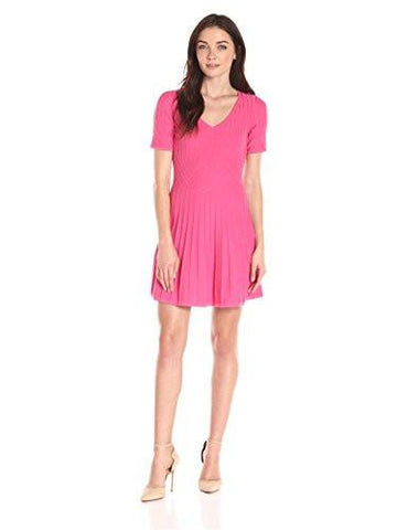 Trina Maliyah V Neck Sweater Dress Watermelon Large
