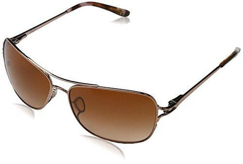 Conquest Oo410101 Polarized Aviator Sunglasses, Satin Rose Gold, 59 Mm