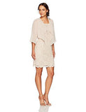 Jessica Howard Petite Wing Collar Jacket Dress, Champagne, 10P