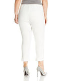 Plus Size Cropped Flare Pant, Off/White, 22W