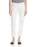 Levis 501 Customized And Tapered Jean White Tumble 31 X 32 26 Rolled