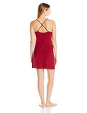 Essentials With Satin Vneck Chemise Nightgown Sensuous Small