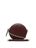 Kenneth Cole York Red Leather Round Mini Crossbody Bag