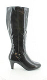 Harloww Almond Toe Fashion Boots, Black, Size 6
