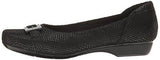 Blanche West Flat Black Snake Print Leather 6 W Us