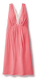 Plus Size Chemise With Lace Neckline Salmon 2X