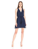 Halter Dress With Tie Dark Navy Small