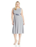 Jessica Howard Plus Size Tucked Front Jacket Dress, Gray, 22W