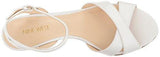 Nine West Kami Leather Wedge Sandal White 85 M Us