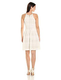 Eliza J Laser Cut Halter Dress, Off White, 14