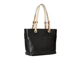 Bedford Top Zip Pocket Tote Black