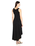 Hi Lo Maxi Dress, Black, L