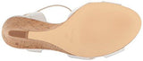 Nine West Kami Leather Wedge Sandal White 85 M Us