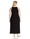 Plus Size Long Nightgown Black 1X